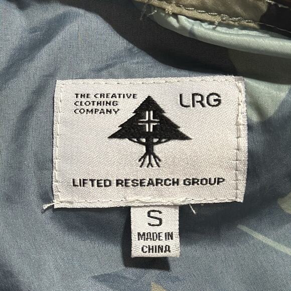 LRG men’s size small lightweight full zip camouflage windbreaker rain jacket - Picture 2 of 11